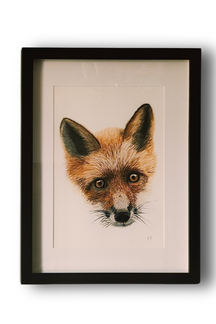 Fox Watercolour Print